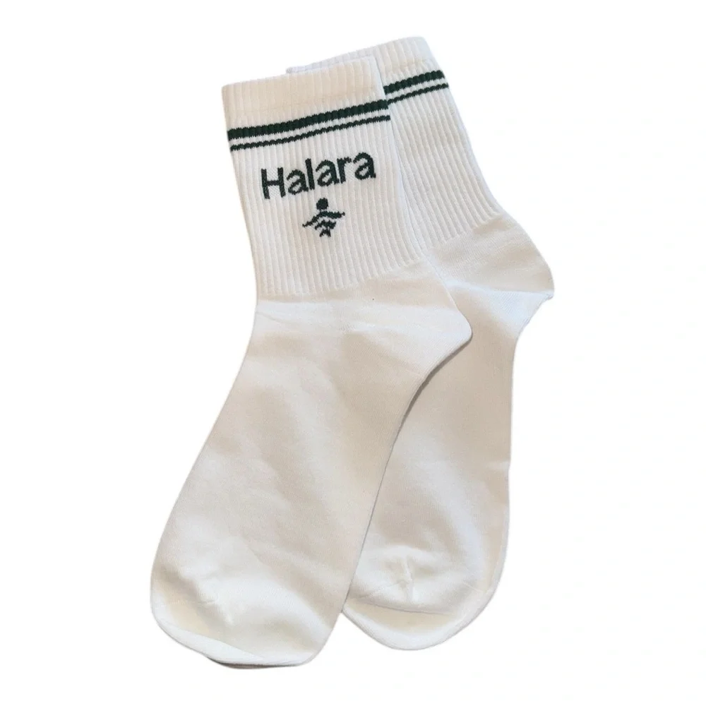 Halara Pickleball Crew Socks- one size